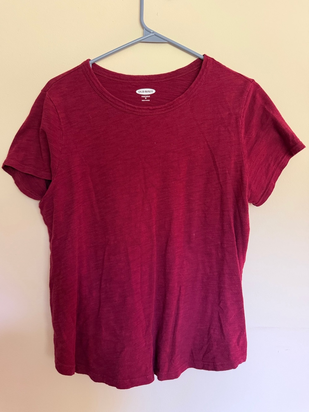 Old Navy Women's Short Sleeve Crewneck Tee - Wine Red